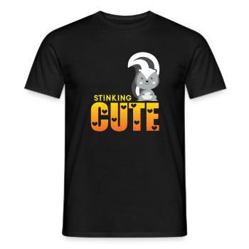 mouffette - T-shirt homme - noir - Devant - AI Model Male 178 light (178cm)