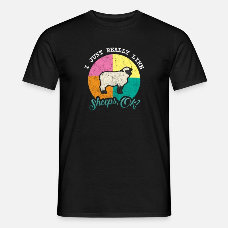 Schaf - Männer T-Shirt - Schwarz