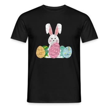 Ostern - Männer T-Shirt - Schwarz - Vorne - AI Model Male 178 light (178cm)