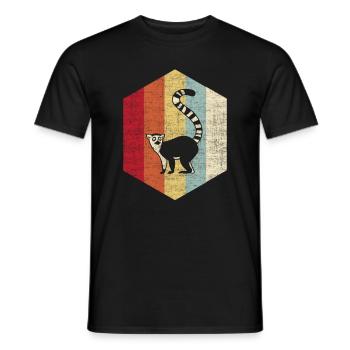 Lemur - Männer T-Shirt - Schwarz - Vorne - AI Model Male 178 light (178cm)