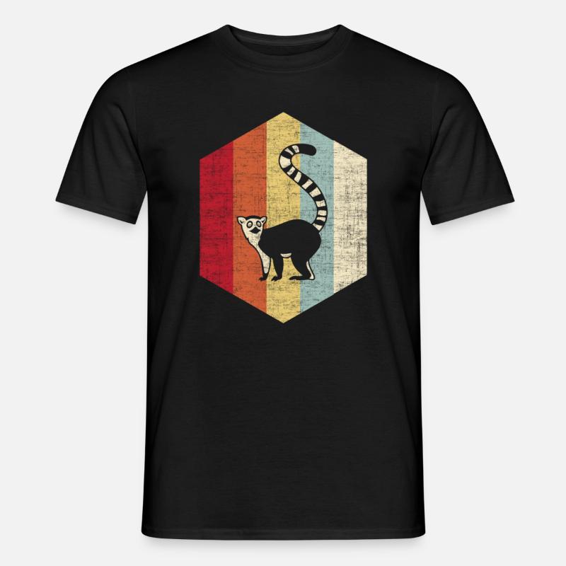 Lemur - Männer T-Shirt - Schwarz