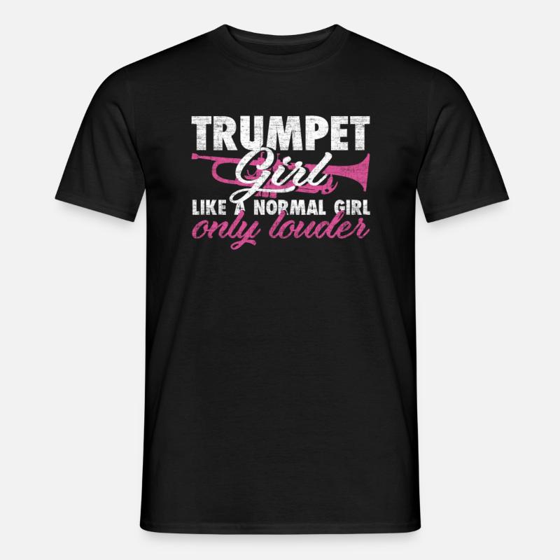 Trompete - Männer T-Shirt - Schwarz