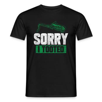 Sorry i tooted - Männer T-Shirt - Schwarz - Vorne - AI Model Male 178 light (178cm)