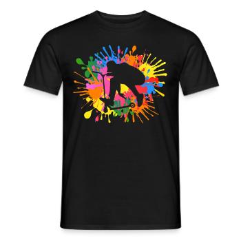 Scooter - T-shirt homme - noir - Devant - AI Model Male 178 light (178cm)
