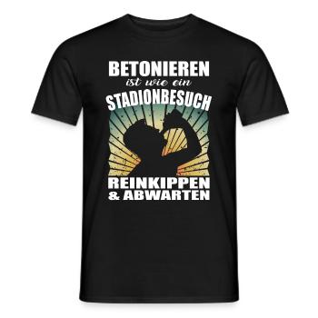 Fußball Verein Fußballfan Party Fußballstadion - Männer T-Shirt - Schwarz - Vorne - AI Model Male 178 light (178cm)