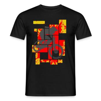 Vélo de montagne Splash 02 - T-shirt homme - noir - Devant - AI Model Male 178 light (178cm)