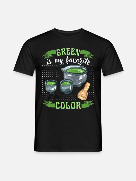 Thé Matcha, Thé Vert, Dicton Drôle - T-shirt homme - noir