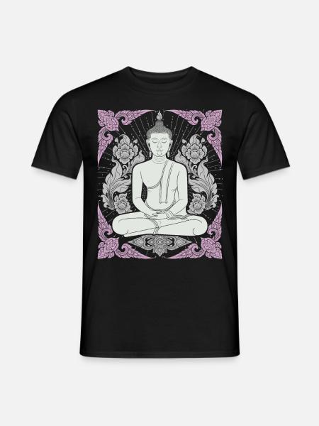 Buddhismus Thai-Buddha Meditation-Buddha Thailand - Männer T-Shirt - Schwarz