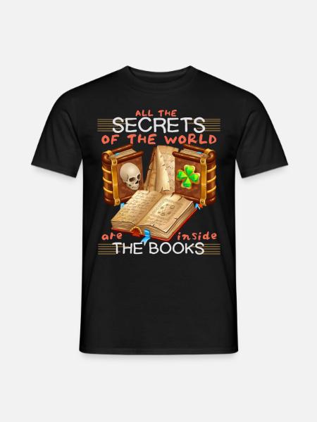 Livres, livre, rat de bibliothèque drôle de dicton - T-shirt homme - noir