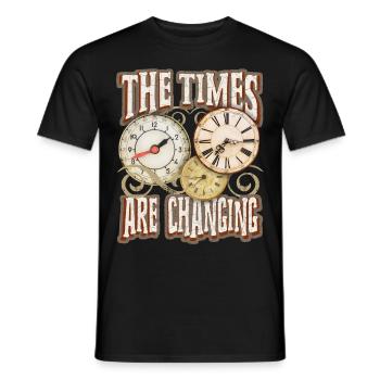 Dire avec montre, montre de poche, inspiration motivationnelle - T-shirt homme - noir - Devant - AI Model Male 178 light (178cm)