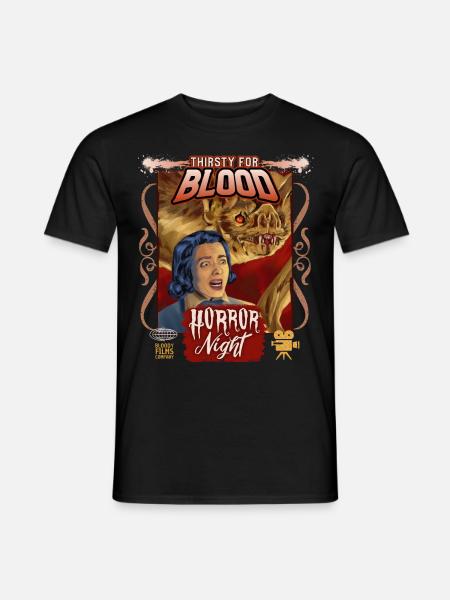 Vampir Blutsauger Horror Film Vintage-Filmplakat - Männer T-Shirt - Schwarz