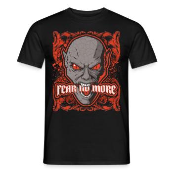 Teufel-Monster Spruch Vintage-Horror Totenkopf - Männer T-Shirt - Schwarz - Vorne - AI Model Male 178 light (178cm)