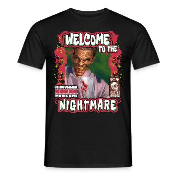 Horror Movie, Horror Movie, Nightmare Movie Movie - Men's T-Shirt - black - Front - AI Model Male 178 light (178cm)