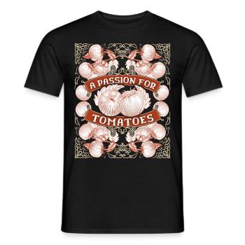 Tomaten Züchter, Gemüsegarten, Spruch Gärtner - Männer T-Shirt - Schwarz - Vorne - AI Model Male 178 light (178cm)