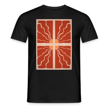 Art Nouveau, Arts & Crafts, Esthétique, Vintage-1900 - T-shirt homme - noir - Devant - AI Model Male 178 light (178cm)