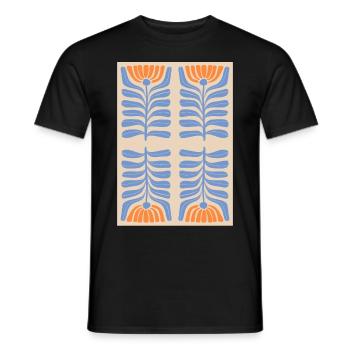 Art Nouveau, Arts & Crafts, Esthétique, Vintage-1900 - T-shirt homme - noir - Devant - AI Model Male 178 light (178cm)