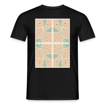 Art Nouveau, Arts & Crafts, Esthétique, Vintage-1900 - T-shirt homme - noir - Devant - AI Model Male 178 light (178cm)