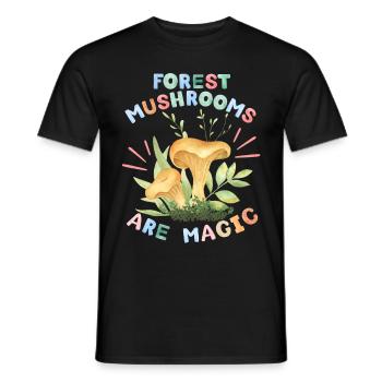 Pilze, Waldpilze, lustiger Spruch - Männer T-Shirt - Schwarz - Vorne - AI Model Male 178 light (178cm)