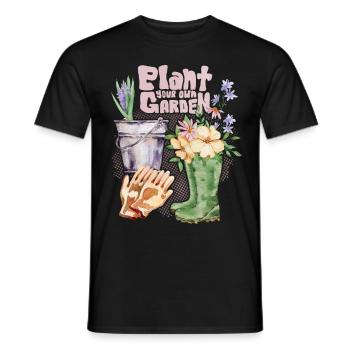 Gärtner, Garten, Gartenarbeit Spruch - Männer T-Shirt - Schwarz - Vorne - AI Model Male 178 light (178cm)