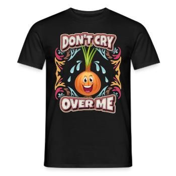 Onion, Comic, Onion Cartoon, Funny Saying - Men's T-Shirt - black - Front - AI Model Male 178 light (178cm)