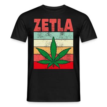 Zetla - T-shirt homme - noir - Devant - AI Model Male 178 light (178cm)