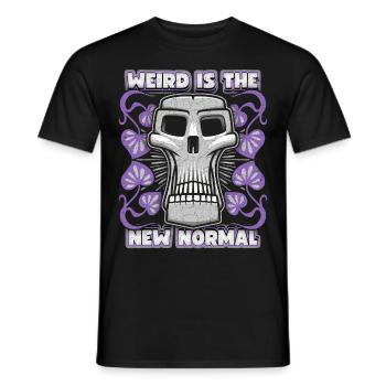 Totenkopf, Weird Skull, lustiger Spruch, Zitat - Männer T-Shirt - Schwarz - Vorne - AI Model Male 178 light (178cm)