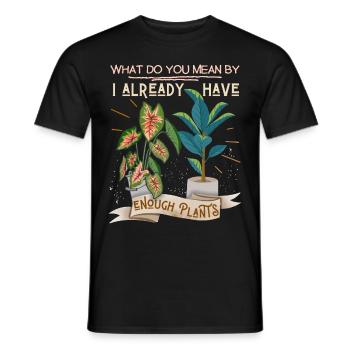 Plant-Daddy, Plant-Mommy, Plant Lover Plantes en pot - T-shirt homme - noir - Devant - AI Model Male 178 light (178cm)