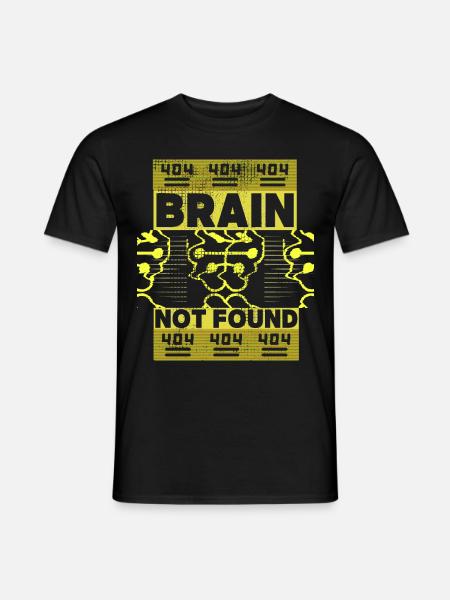 404-html error, Computer-Nerd, lustiger Spruch - Männer T-Shirt - Schwarz