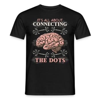 Nerve Cells Brain Brain Surgeon Funny Saying - Men's T-Shirt - black - Front - AI Model Male 178 light (178cm)