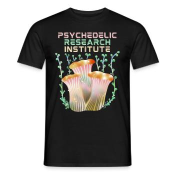 Psychedelische Pilze, Psychedelic, Spruch - Männer T-Shirt - Schwarz - Vorne - AI Model Male 178 light (178cm)