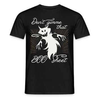 Lustiger Geist, frecher Spruch, Boo-Sheet, Pun - Männer T-Shirt - Schwarz - Vorne - AI Model Male 178 light (178cm)