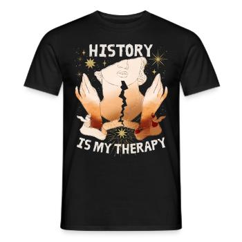 Griechische Statue, Geschichte, Antike Göttin - Männer T-Shirt - Schwarz - Vorne - AI Model Male 178 light (178cm)