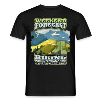 Randonnée, Randonnée en montagne, Trekking, Randonnée - T-shirt homme - noir - Devant - AI Model Male 178 light (178cm)