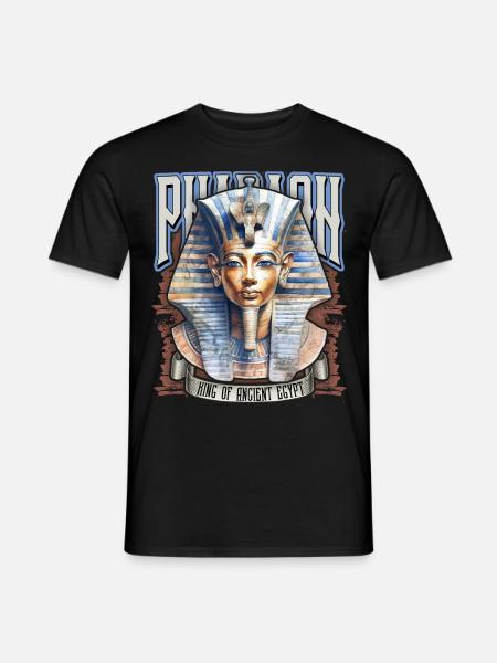 Pharaon égyptien, Tut-Ench-Amon, égyptien - T-shirt homme - noir