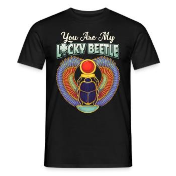 Scarabée de la Saint-Valentin, Love Love Saying - T-shirt homme - noir - Devant - AI Model Male 178 light (178cm)