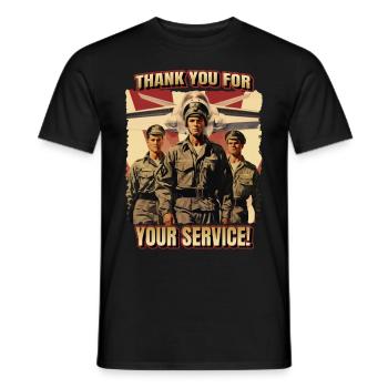 USA Veteran, Militär Kampf, Flugzeug Flagge Spruch - Männer T-Shirt - Schwarz - Vorne - AI Model Male 178 light (178cm)