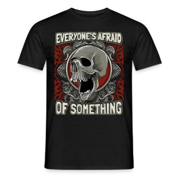 Totenkopf, Vintage Skull, Angst lustiger Spruch - Männer T-Shirt - Schwarz - Vorne - AI Model Male 178 light (178cm)