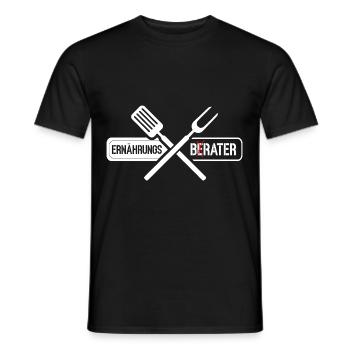 Grillmeister Ernährungsberater Fleisch Grillparty - Männer T-Shirt - Schwarz - Vorne - AI Model Male 178 light (178cm)