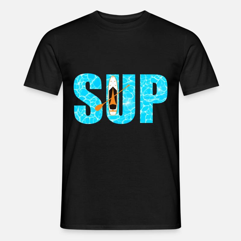 SUP Paddleboarding - Männer T-Shirt - Schwarz