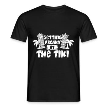 Hawaiianische Tiki Bar Hawaii Getränke Polynesian - Männer T-Shirt - Schwarz - Vorne - AI Model Male 178 light (178cm)