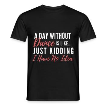 Tanzen - Männer T-Shirt - Schwarz - Vorne - AI Model Male 178 light (178cm)