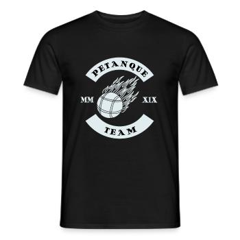 Petanque Team - Männer T-Shirt - Schwarz - Vorne - AI Model Male 178 light (178cm)