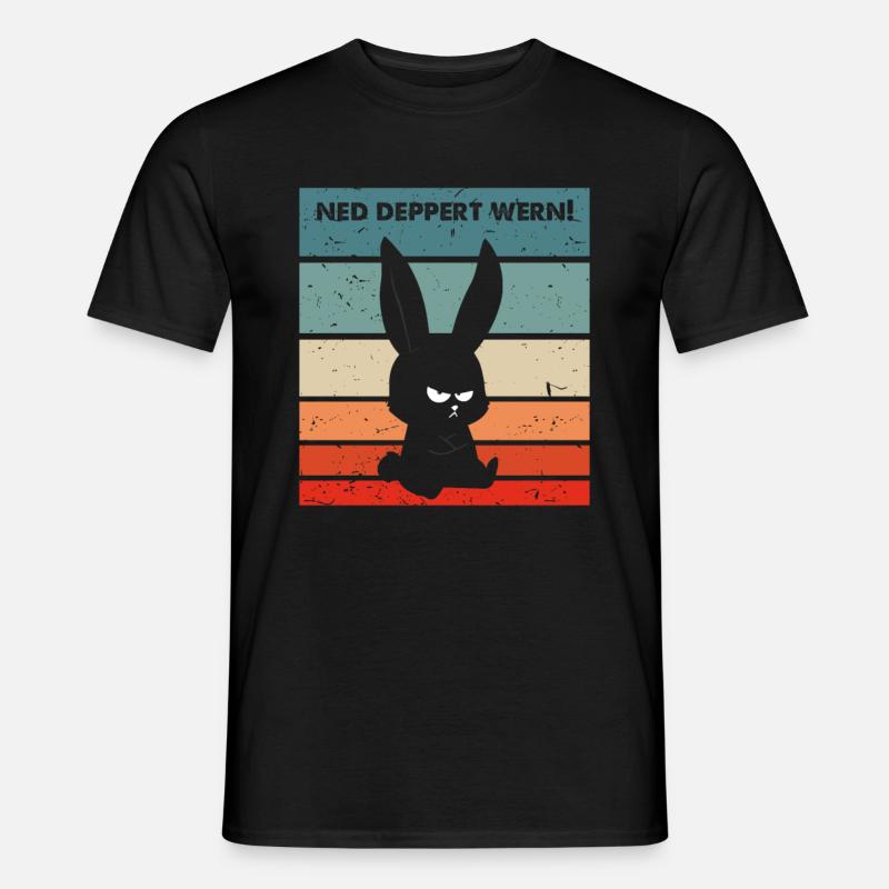 Ned devient deppert drôle en disant drôle de lapin - T-shirt homme - noir