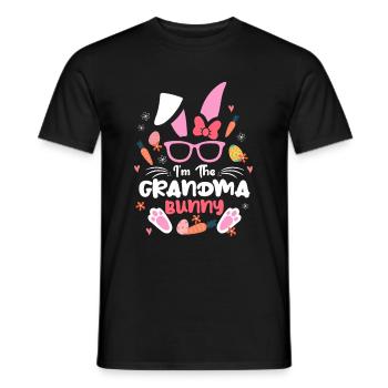 At The Grandma Rabbit Easter Rabbit Ear Sunglass - Men's T-Shirt - black - Front - AI Model Male 178 light (178cm)