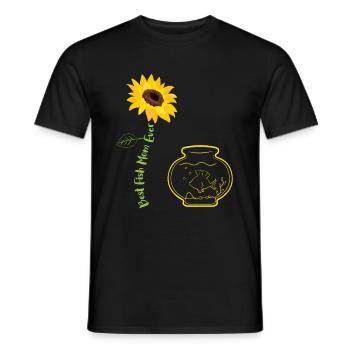 Best Fish Mom Ever - Männer T-Shirt - Schwarz - Vorne - AI Model Male 178 light (178cm)