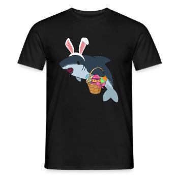 Requin de Pâques - T-shirt homme - noir - Devant - AI Model Male 178 light (178cm)