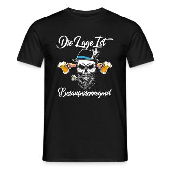 Die Lage ist besäufniserregend Bier - Männer T-Shirt - Schwarz - Vorne - AI Model Male 178 light (178cm)