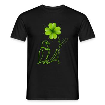 You are my lucky charm Eagle Shamrock - Men's T-Shirt - black - Front - AI Model Male 178 light (178cm)