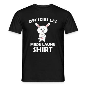 Offizielles Miese Laune Shirt - Männer T-Shirt - Schwarz - Vorne - AI Model Male 178 light (178cm)