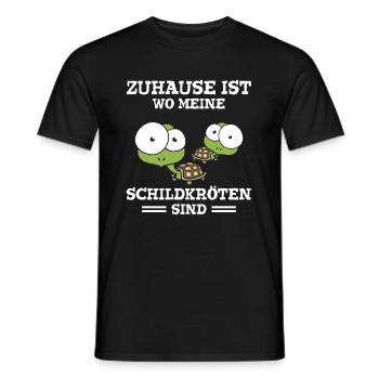 Zuhause Ist Wo Meine Schildkröten Sind - Männer T-Shirt - Schwarz - Vorne - AI Model Male 178 light (178cm)